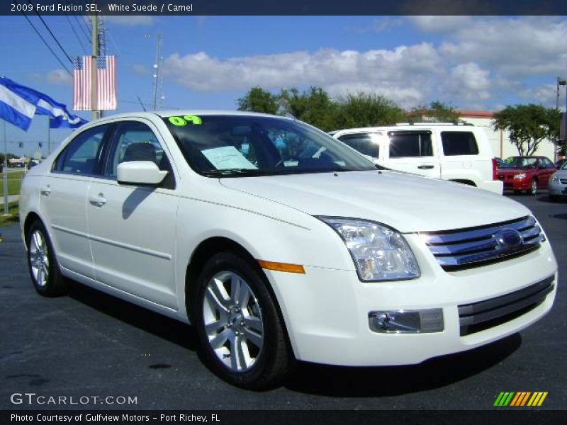 White Suede / Camel 2009 Ford Fusion SEL