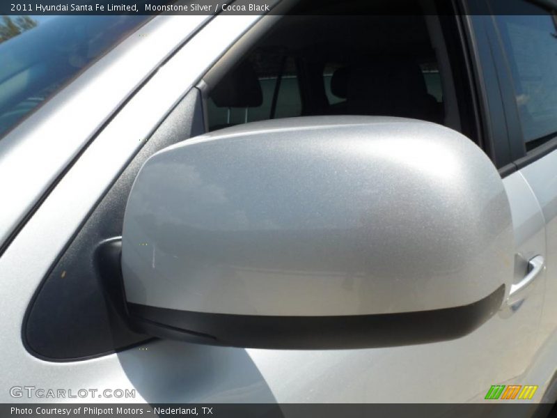 Moonstone Silver / Cocoa Black 2011 Hyundai Santa Fe Limited