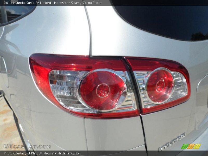 Moonstone Silver / Cocoa Black 2011 Hyundai Santa Fe Limited