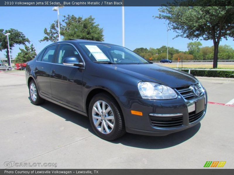 Blue Graphite Metallic / Titan Black 2010 Volkswagen Jetta SE Sedan