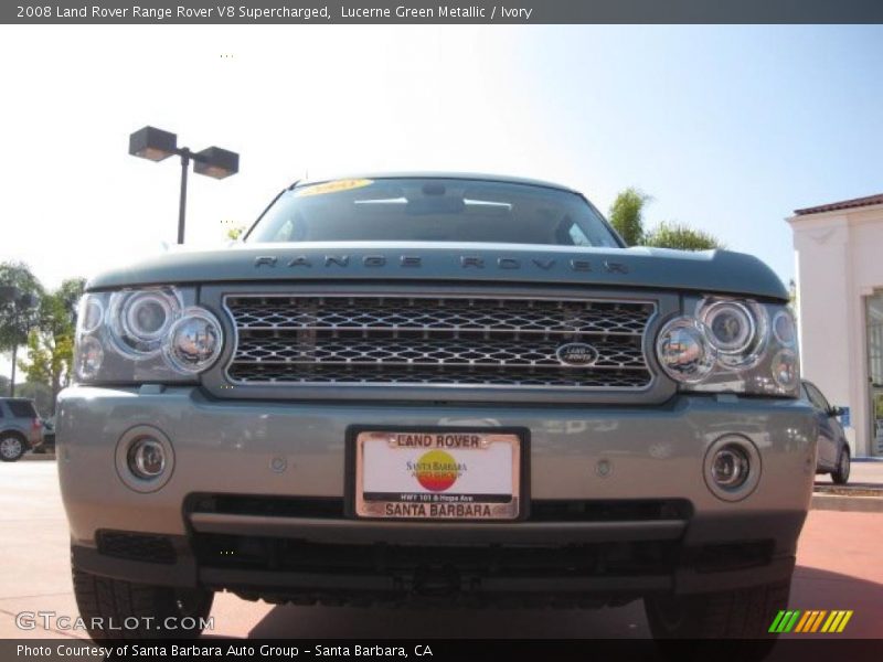 Lucerne Green Metallic / Ivory 2008 Land Rover Range Rover V8 Supercharged