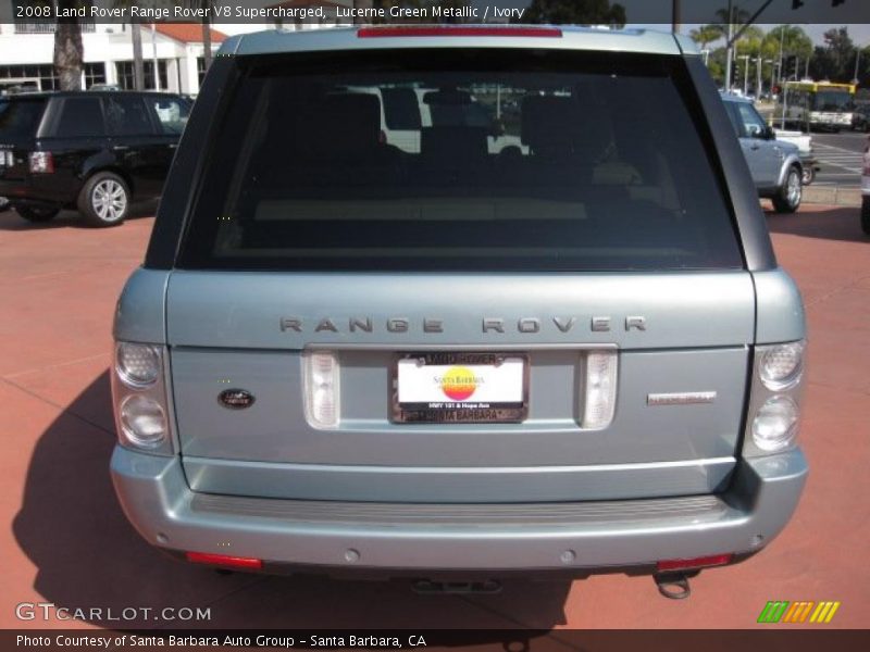 Lucerne Green Metallic / Ivory 2008 Land Rover Range Rover V8 Supercharged
