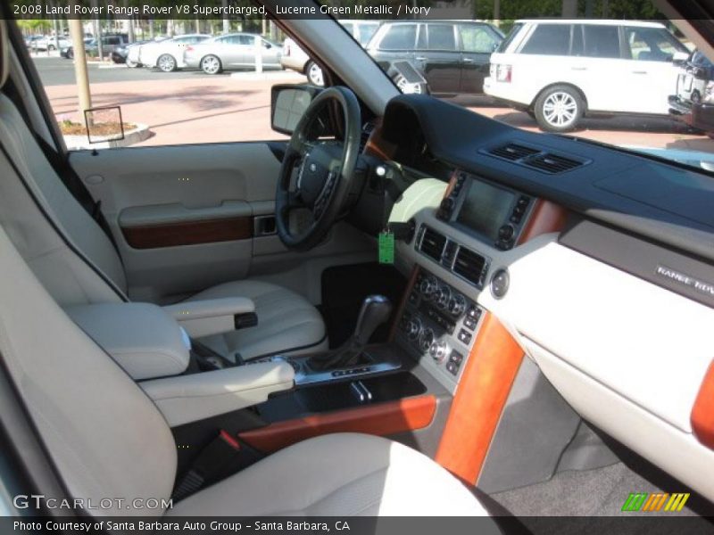 Lucerne Green Metallic / Ivory 2008 Land Rover Range Rover V8 Supercharged