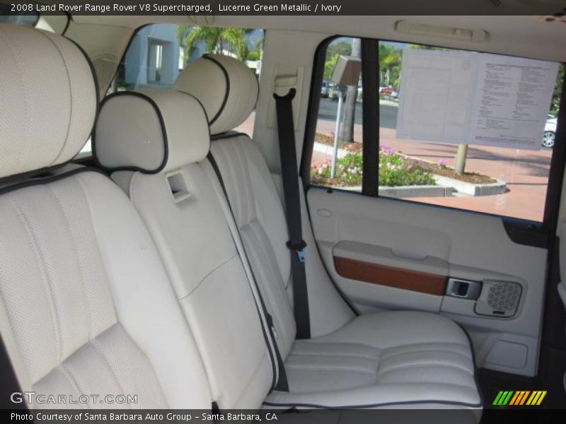 Lucerne Green Metallic / Ivory 2008 Land Rover Range Rover V8 Supercharged
