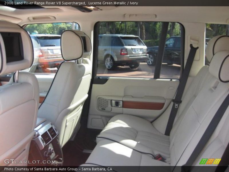 Lucerne Green Metallic / Ivory 2008 Land Rover Range Rover V8 Supercharged