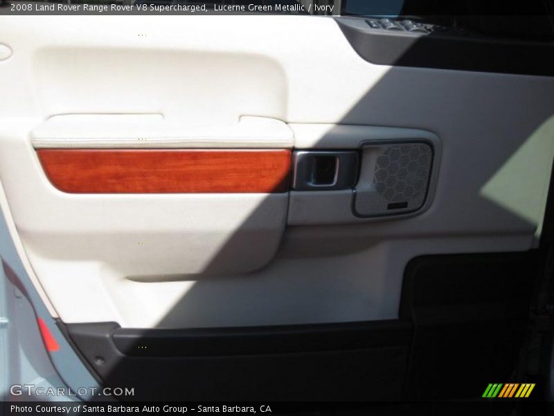 Lucerne Green Metallic / Ivory 2008 Land Rover Range Rover V8 Supercharged