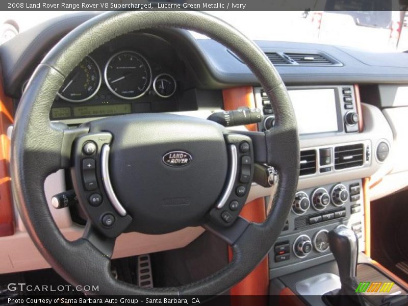 Lucerne Green Metallic / Ivory 2008 Land Rover Range Rover V8 Supercharged