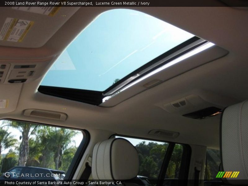 Lucerne Green Metallic / Ivory 2008 Land Rover Range Rover V8 Supercharged