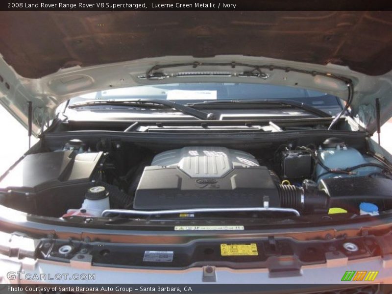 Lucerne Green Metallic / Ivory 2008 Land Rover Range Rover V8 Supercharged