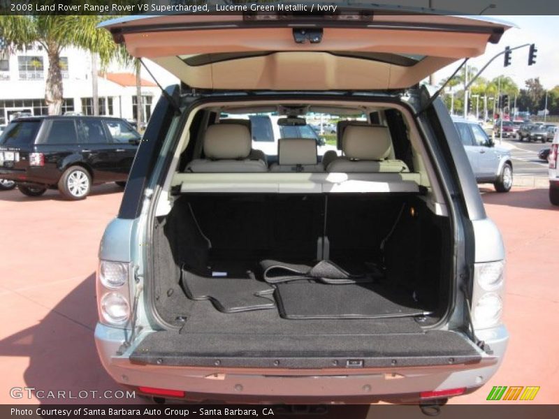 Lucerne Green Metallic / Ivory 2008 Land Rover Range Rover V8 Supercharged