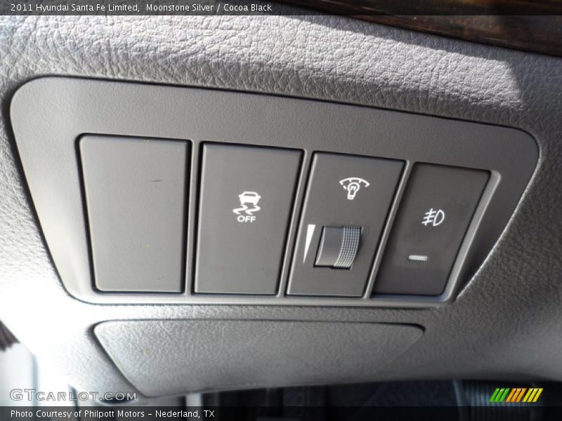 Moonstone Silver / Cocoa Black 2011 Hyundai Santa Fe Limited