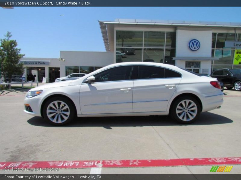 Candy White / Black 2010 Volkswagen CC Sport