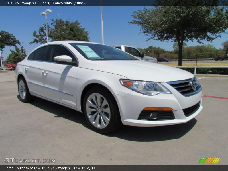 Candy White / Black 2010 Volkswagen CC Sport