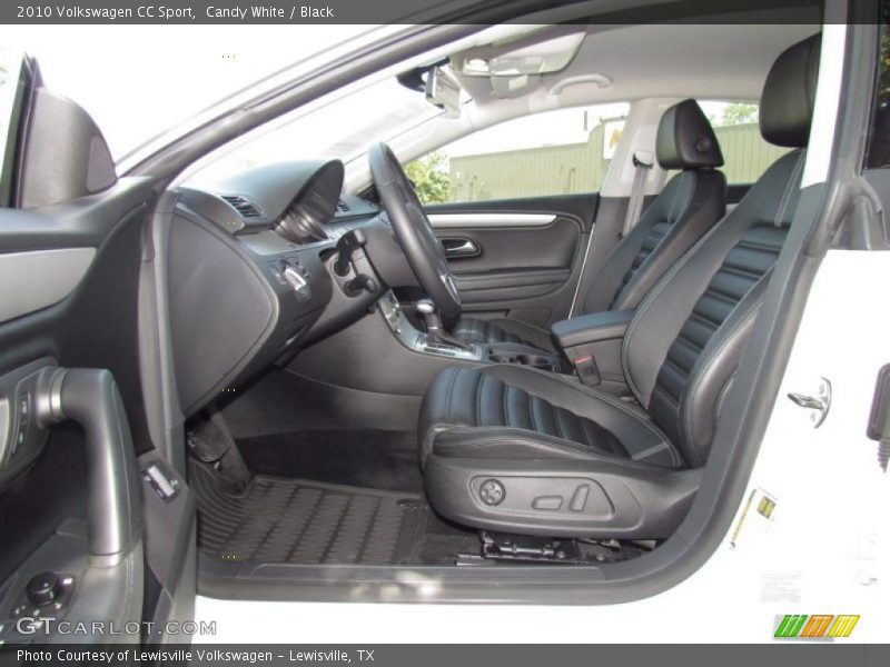 Candy White / Black 2010 Volkswagen CC Sport