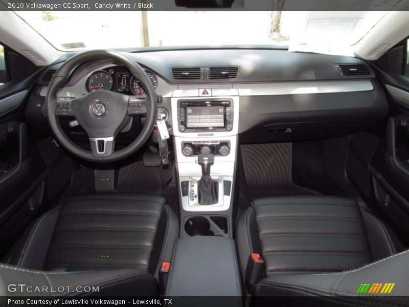 Candy White / Black 2010 Volkswagen CC Sport