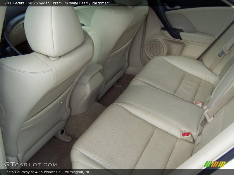 Premium White Pearl / Parchment 2010 Acura TSX V6 Sedan
