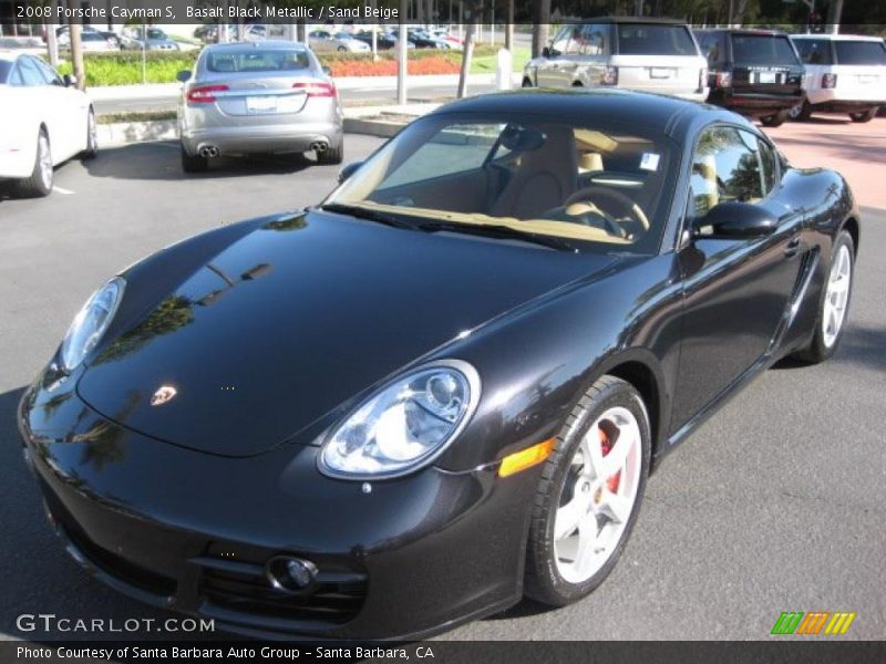 Basalt Black Metallic / Sand Beige 2008 Porsche Cayman S