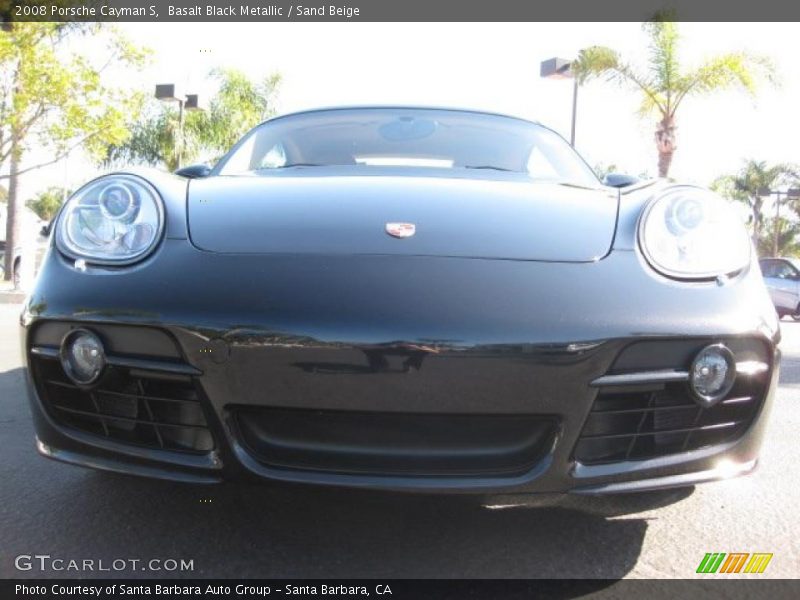 Basalt Black Metallic / Sand Beige 2008 Porsche Cayman S