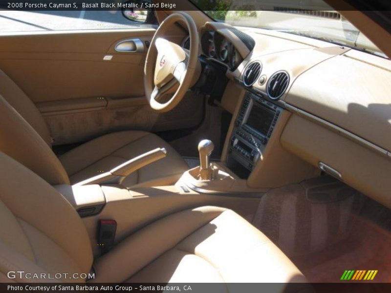 Basalt Black Metallic / Sand Beige 2008 Porsche Cayman S