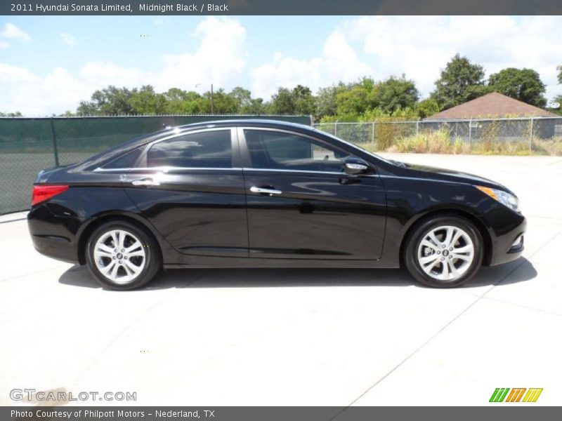 Midnight Black / Black 2011 Hyundai Sonata Limited