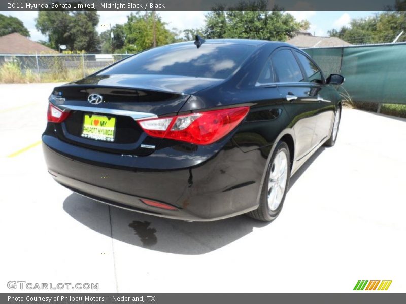 Midnight Black / Black 2011 Hyundai Sonata Limited