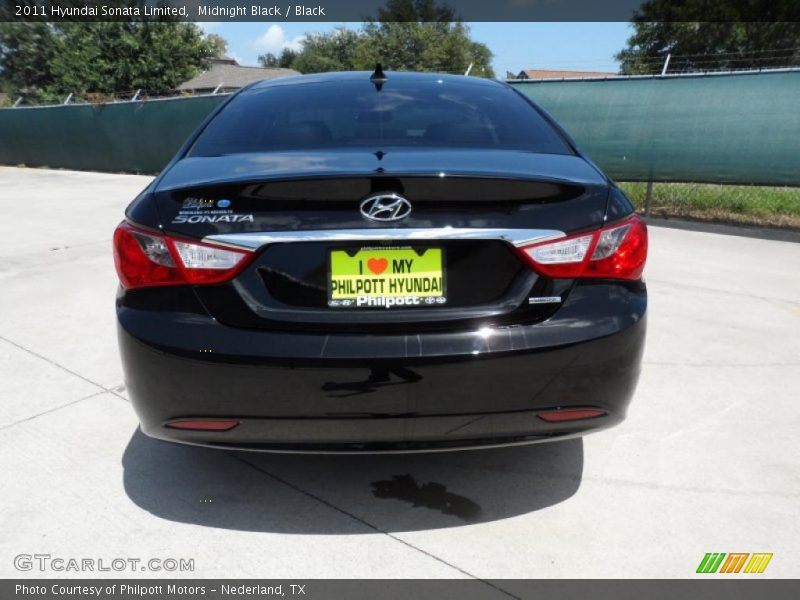 Midnight Black / Black 2011 Hyundai Sonata Limited