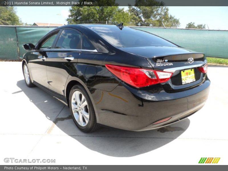 Midnight Black / Black 2011 Hyundai Sonata Limited