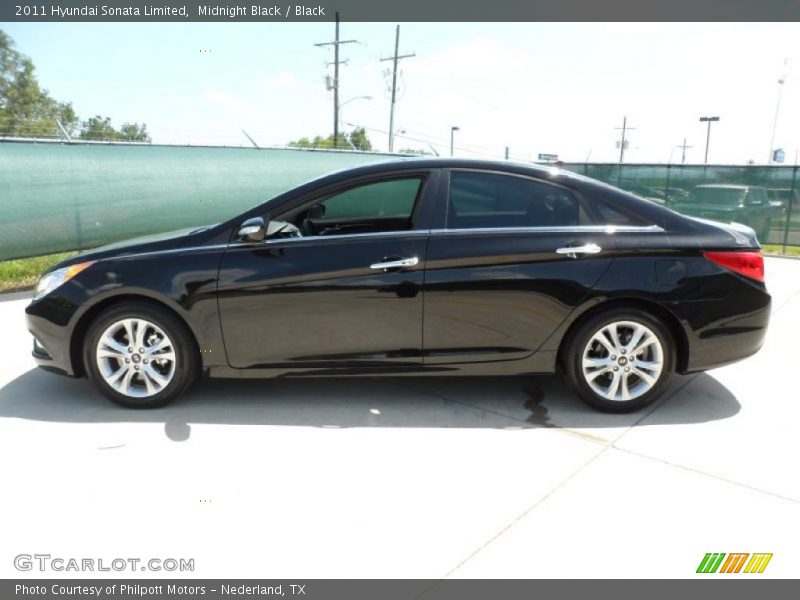Midnight Black / Black 2011 Hyundai Sonata Limited