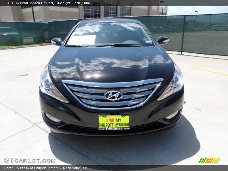 Midnight Black / Black 2011 Hyundai Sonata Limited