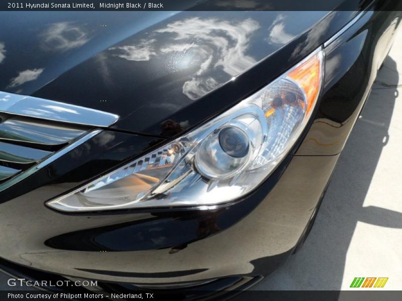 Midnight Black / Black 2011 Hyundai Sonata Limited