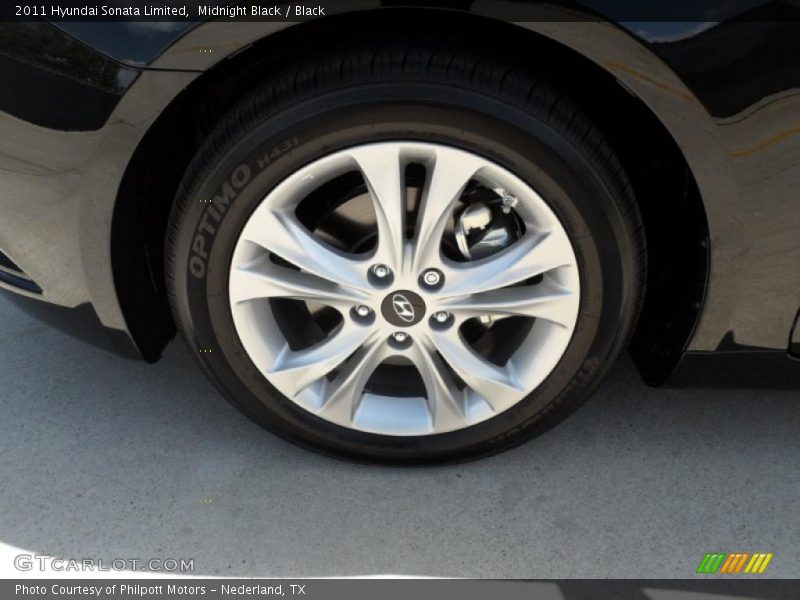 Midnight Black / Black 2011 Hyundai Sonata Limited