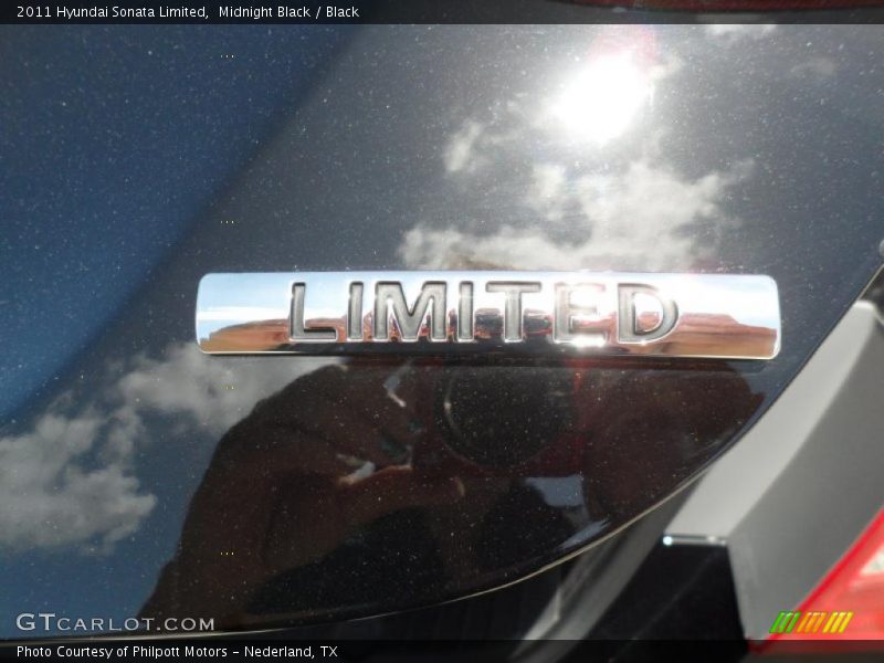 Midnight Black / Black 2011 Hyundai Sonata Limited