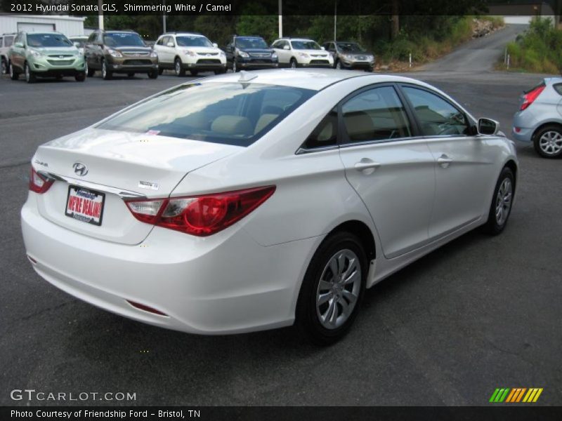 Shimmering White / Camel 2012 Hyundai Sonata GLS