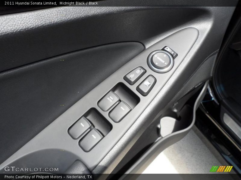 Midnight Black / Black 2011 Hyundai Sonata Limited
