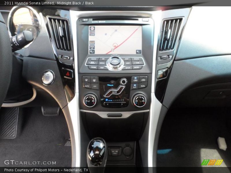 Midnight Black / Black 2011 Hyundai Sonata Limited