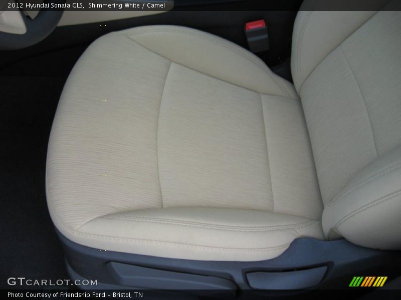 Shimmering White / Camel 2012 Hyundai Sonata GLS