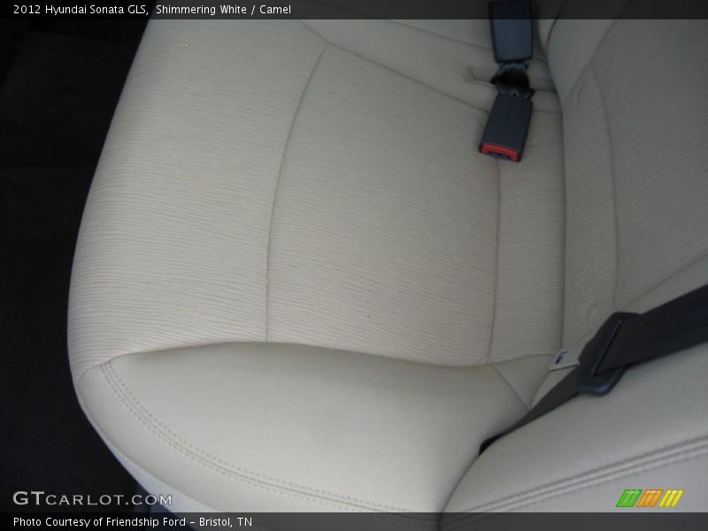 Shimmering White / Camel 2012 Hyundai Sonata GLS