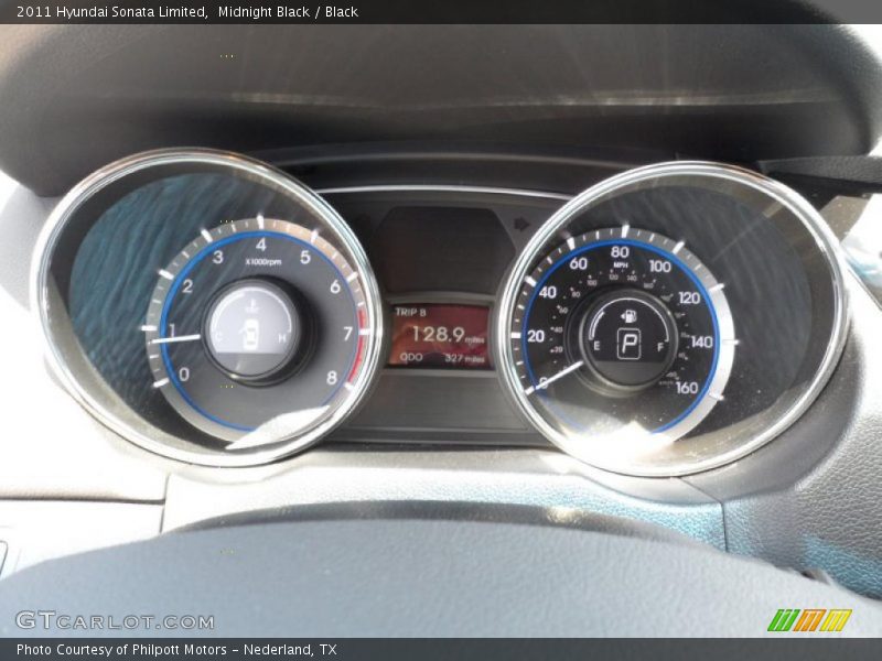 Midnight Black / Black 2011 Hyundai Sonata Limited