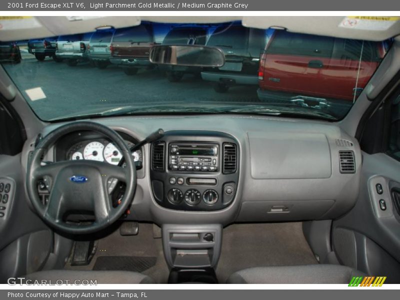 Light Parchment Gold Metallic / Medium Graphite Grey 2001 Ford Escape XLT V6