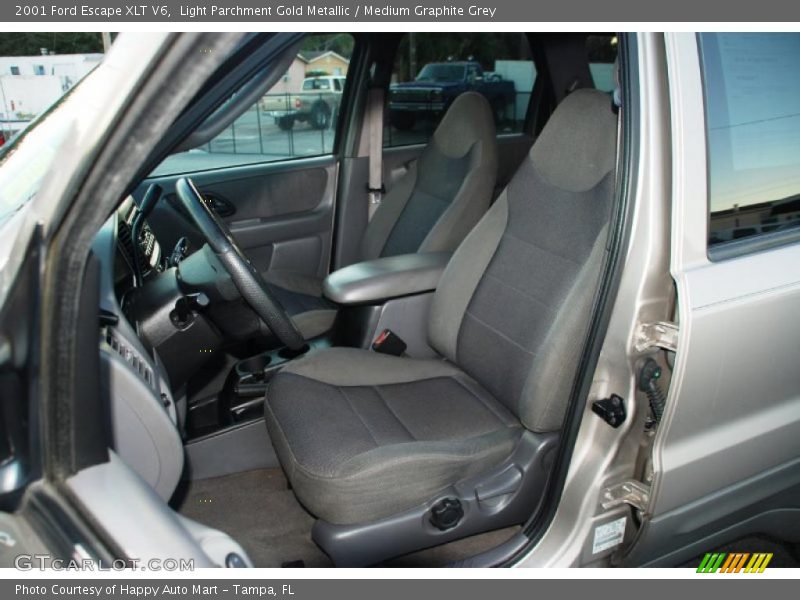 Light Parchment Gold Metallic / Medium Graphite Grey 2001 Ford Escape XLT V6