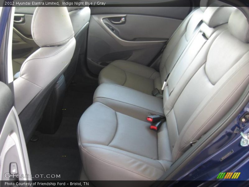 Indigo Night Blue / Gray 2012 Hyundai Elantra Limited