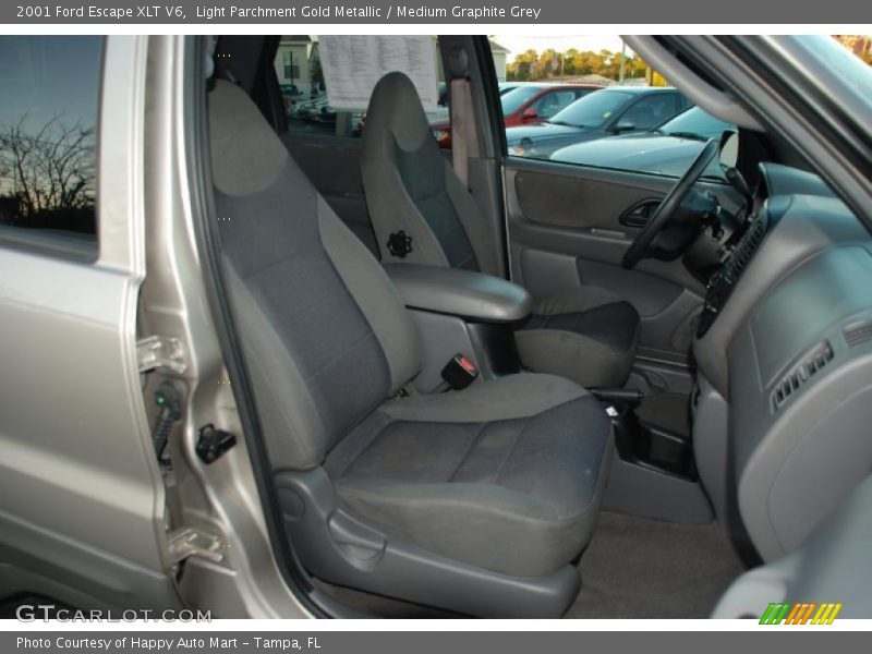 Light Parchment Gold Metallic / Medium Graphite Grey 2001 Ford Escape XLT V6