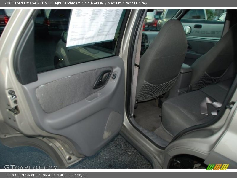 Light Parchment Gold Metallic / Medium Graphite Grey 2001 Ford Escape XLT V6