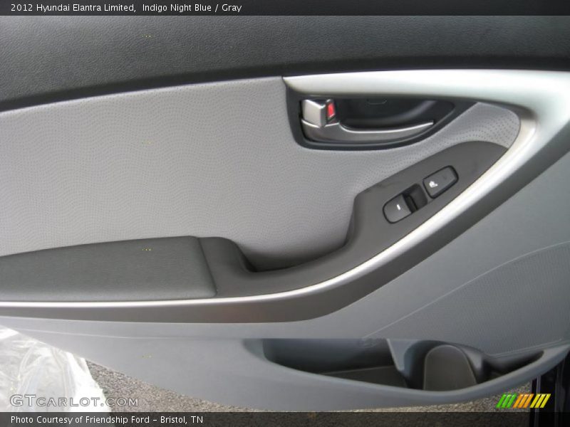 Indigo Night Blue / Gray 2012 Hyundai Elantra Limited
