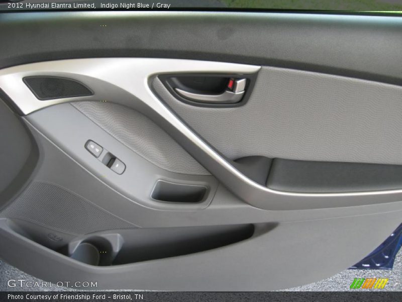 Indigo Night Blue / Gray 2012 Hyundai Elantra Limited