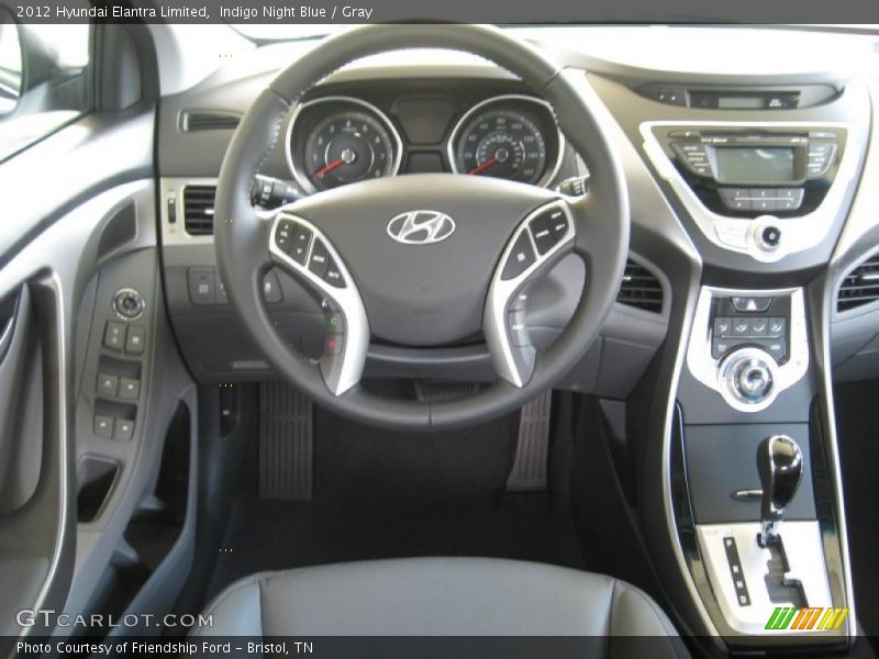 Dashboard of 2012 Elantra Limited
