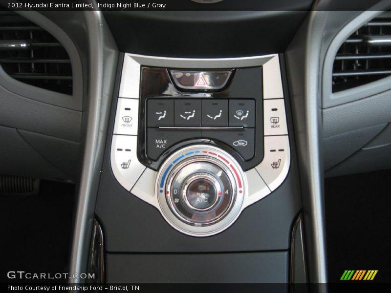 Controls of 2012 Elantra Limited