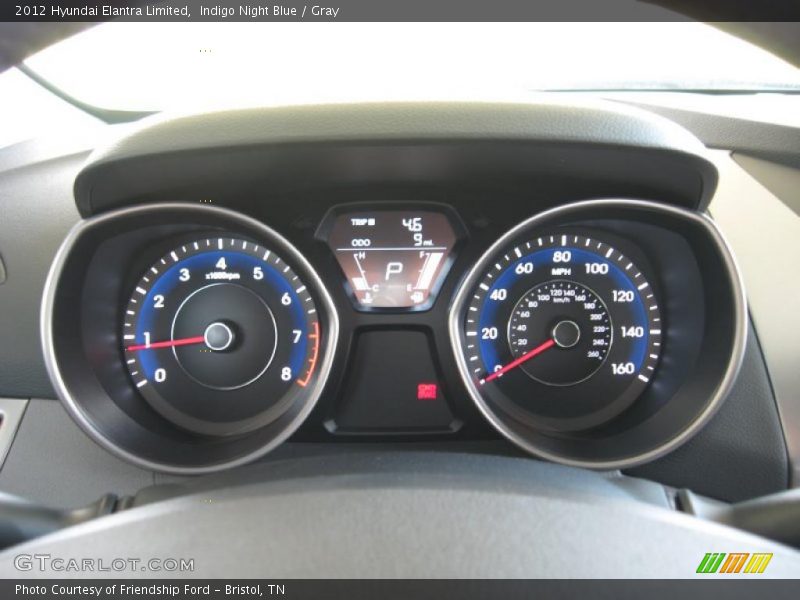  2012 Elantra Limited Limited Gauges