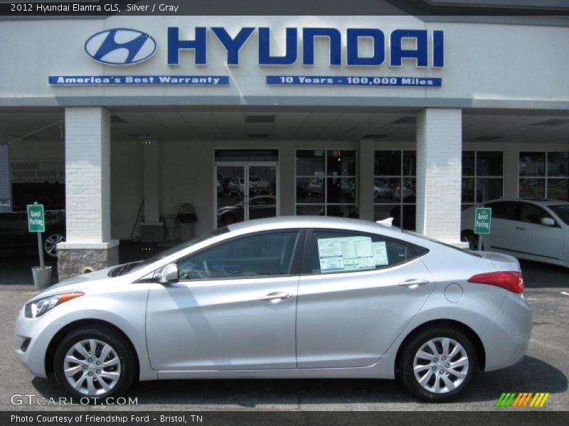 Silver / Gray 2012 Hyundai Elantra GLS