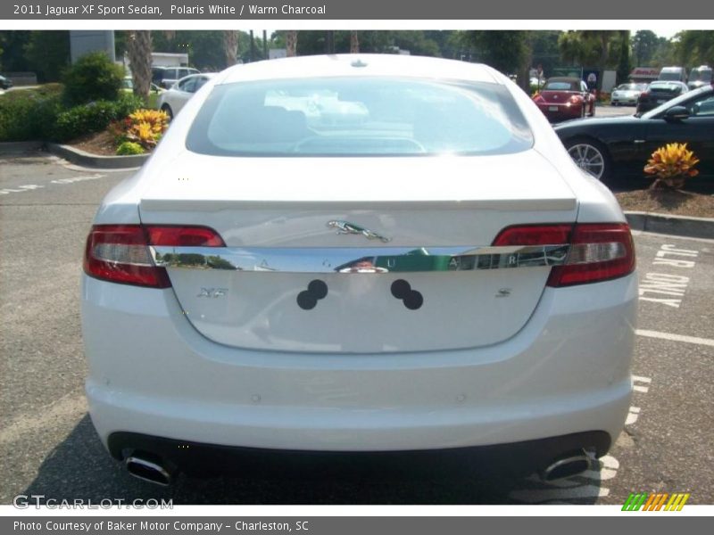 Polaris White / Warm Charcoal 2011 Jaguar XF Sport Sedan